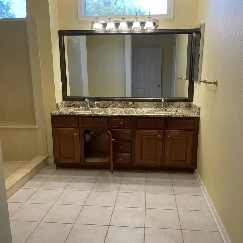 Bathtub area before remodel